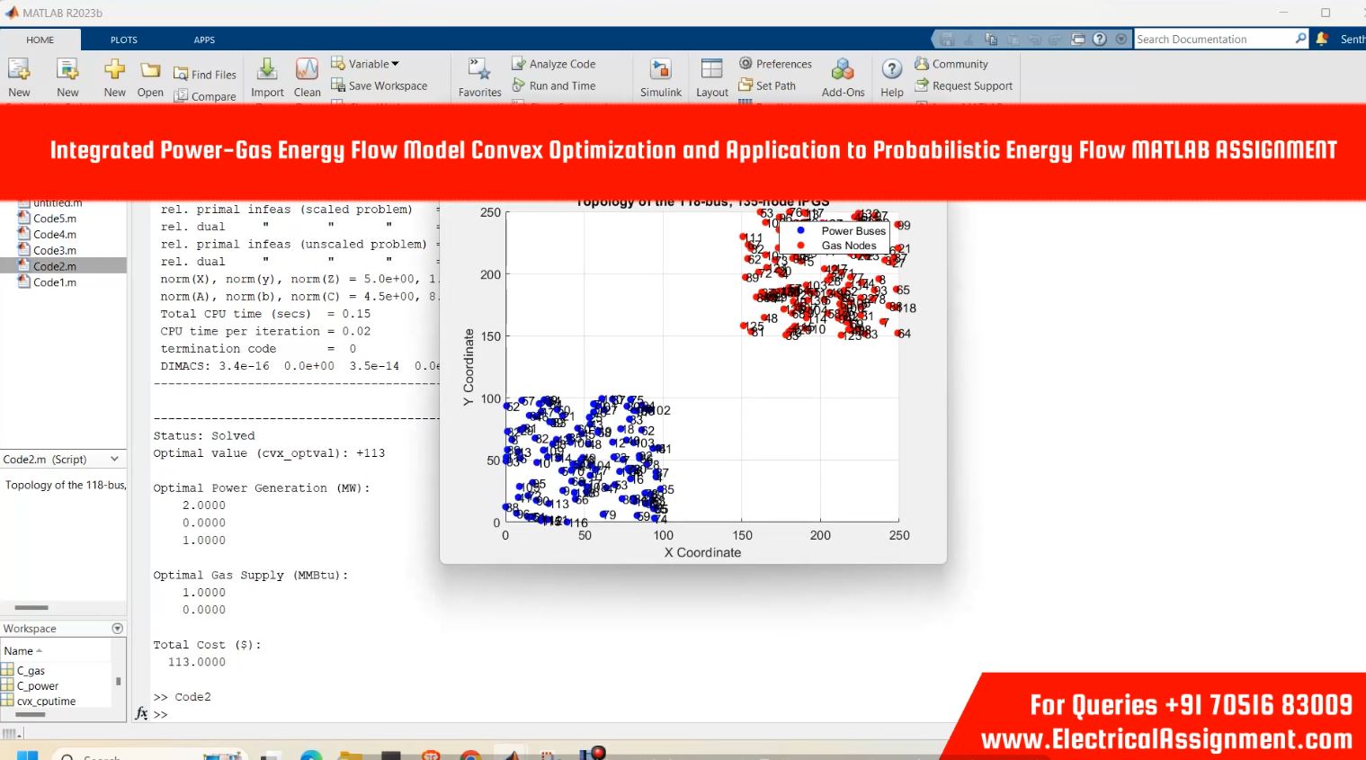 Convex Optimization of Integrated Power-Gas Energy Flow Model and Application to Probabilistic Energy Flow screenshot 1